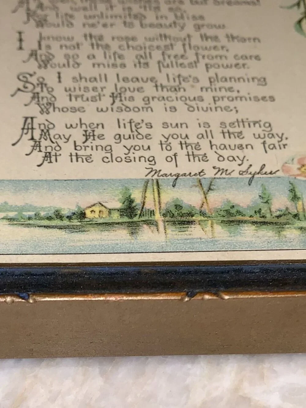 Antique Framed Love Poem